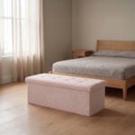 Premium Boucle Fabric Storage Box - Pink