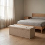 Premium Boucle Fabric Storage Box - Natural