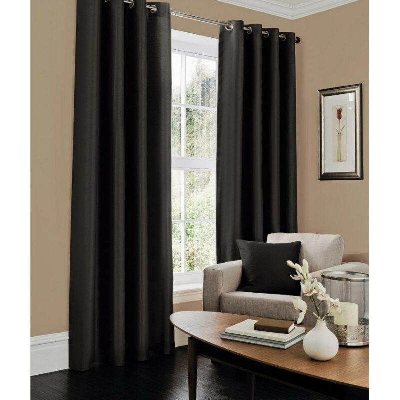 31069232 faux silk c cover 45x45 black 1 2