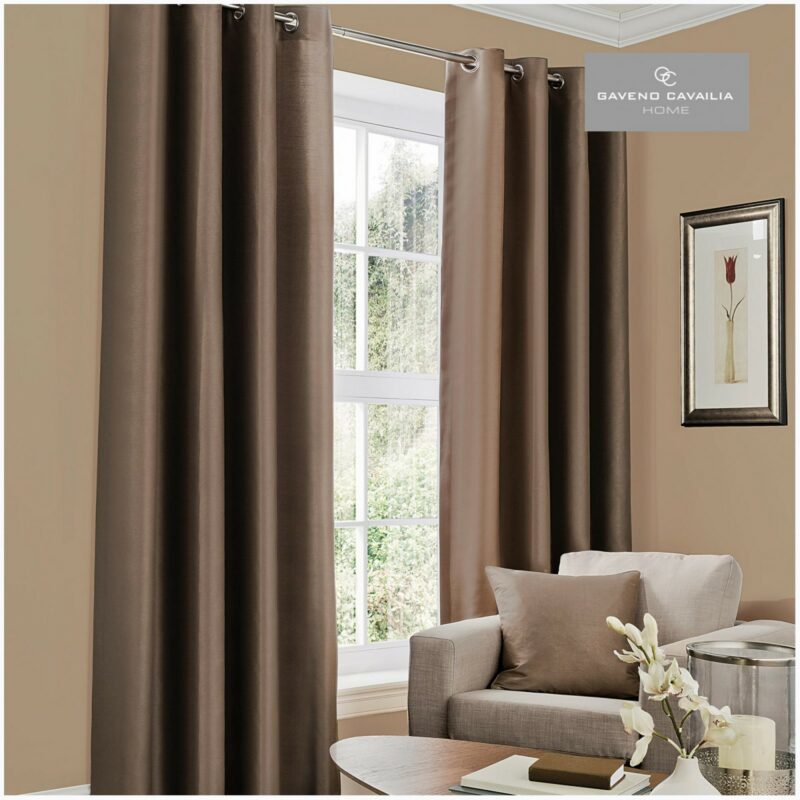 31083740 faux silk eyelet curtains 90x108 chocolate 1 2