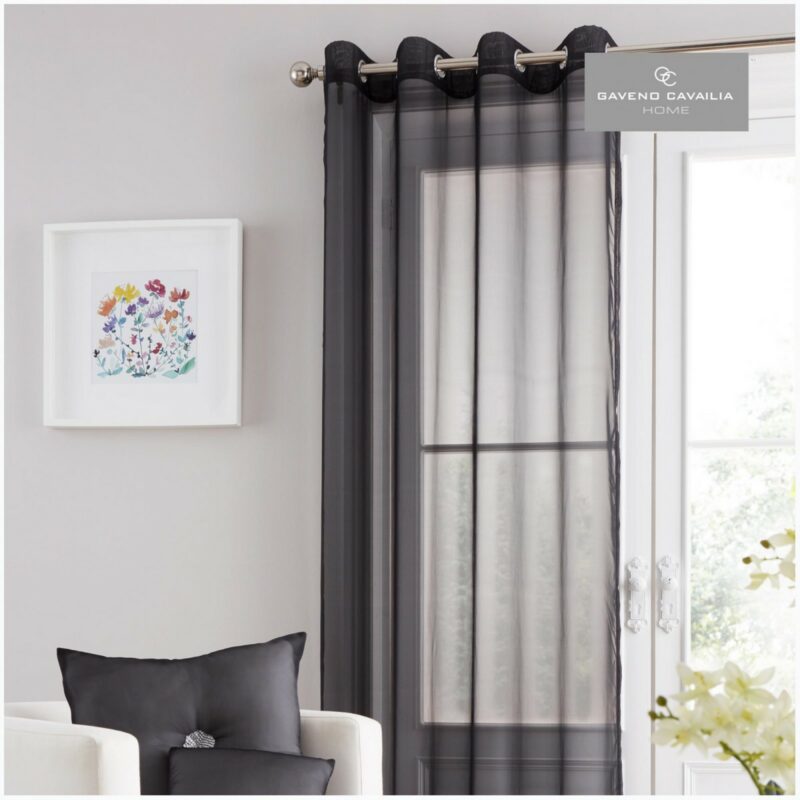 31125679 swiss v pile panel curtain 55x90 black 1 1