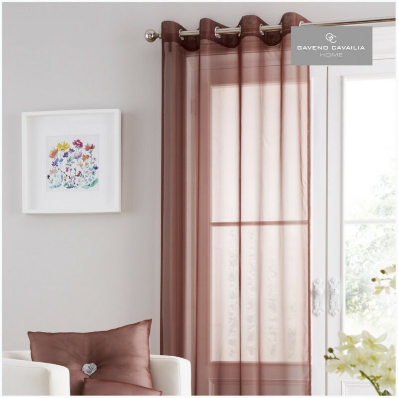 31125716 swiss v pile panel curtain 55x90 choco 1 1