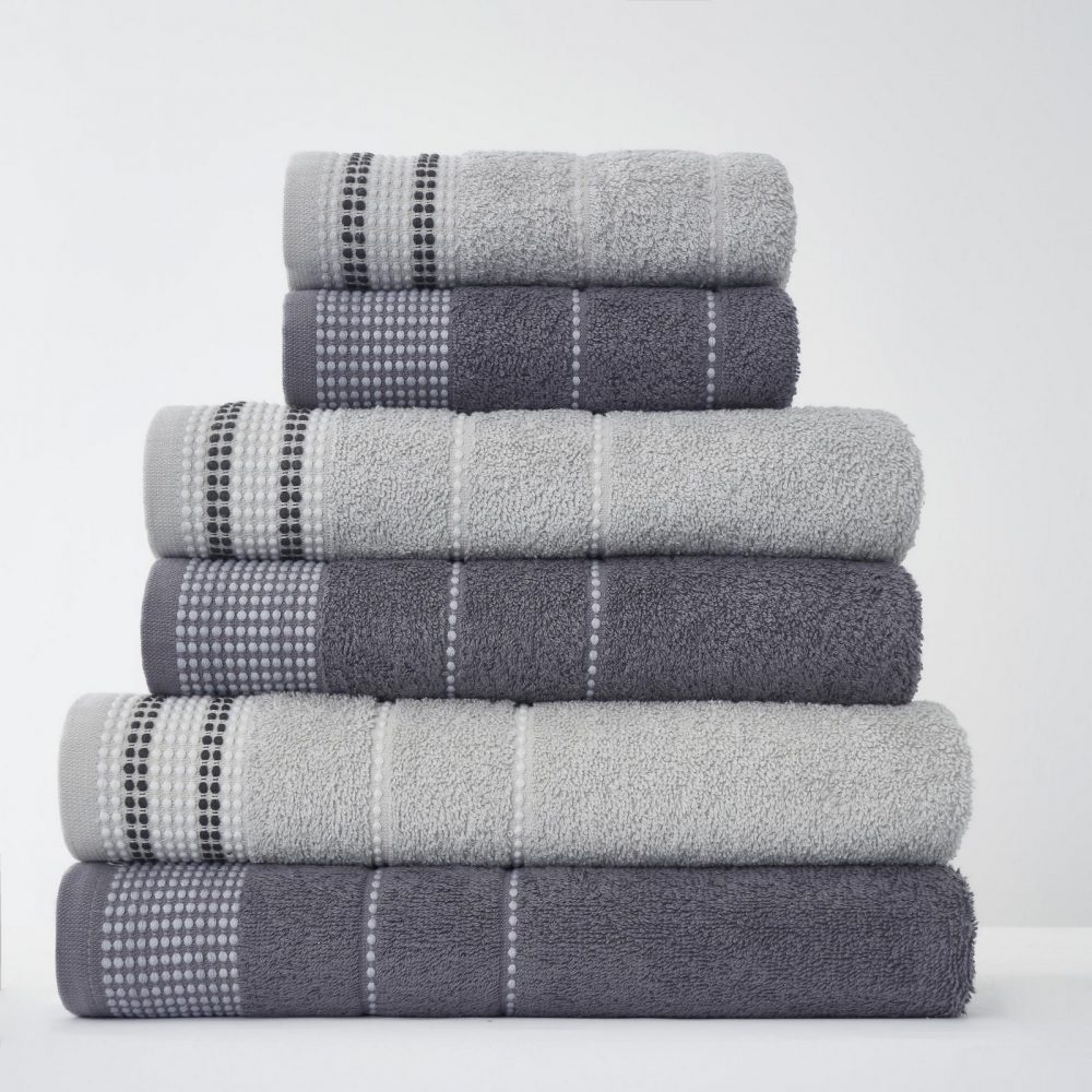 41363064 2pk dalby towel bath sheet grey 1