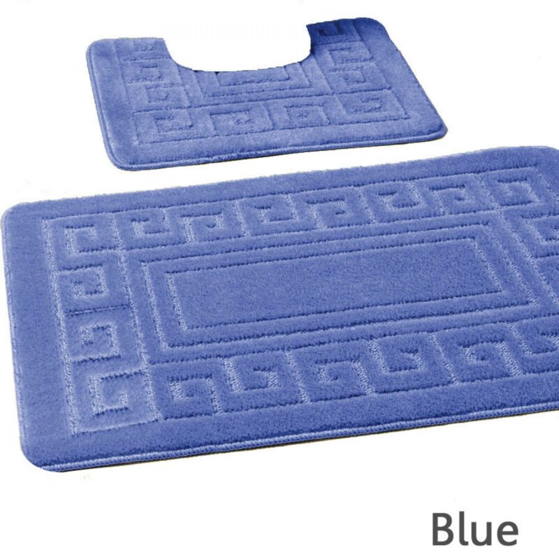 42070139 2pc hanger pack greek bath mat blue 15 pcs 1 3