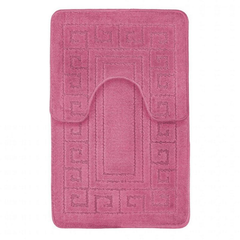 42095446 2pc hanger pack greek bath mat dark pink 1 3