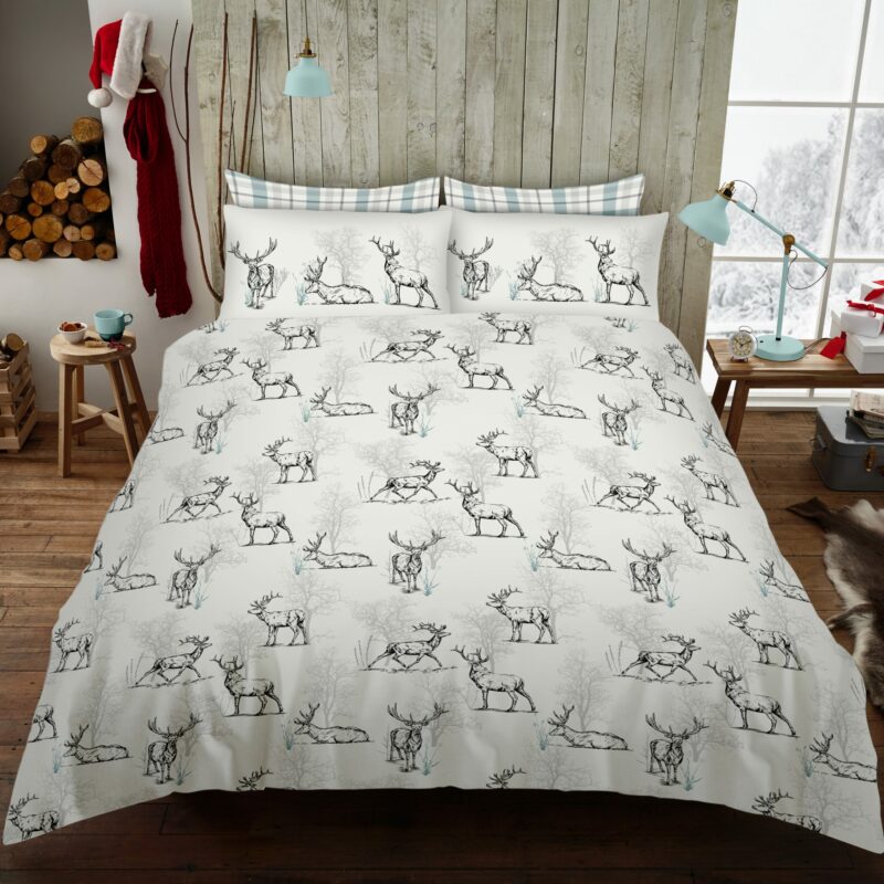 Darlington Stag Printed Duvet Set