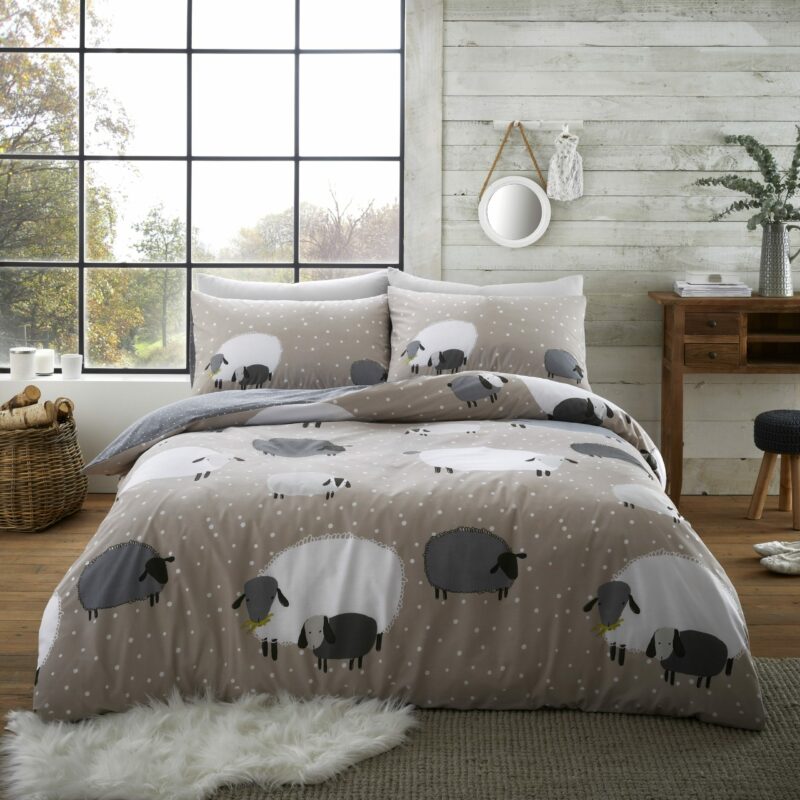 Sheep Printed Duvet Set